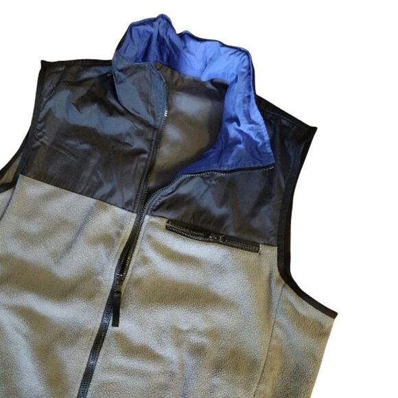 VTG Nautica Competition Blue Grey Reversible Insulated Vest Men's XL - Picture 8 of 16